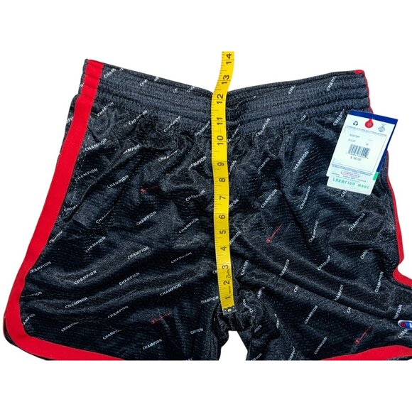 Champion Men's 7-inch Taped AOP Mesh Short Sz Medium Mens Black & Red - Picture 8 of 12